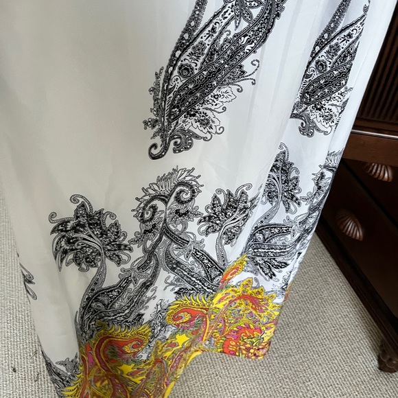 Beautiful Cache Maxi Sundress Yellow White Orange Size XS - Picture 7 of 16